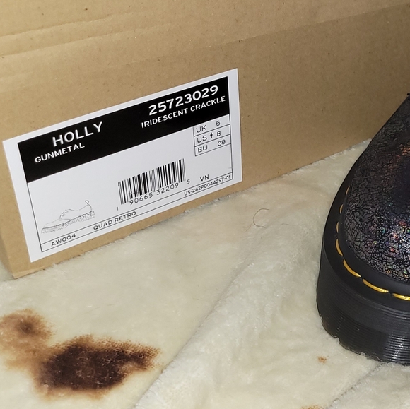 Dr. Martens Holly Gunmetal Iridescent Crackle - Picture 3 of 3